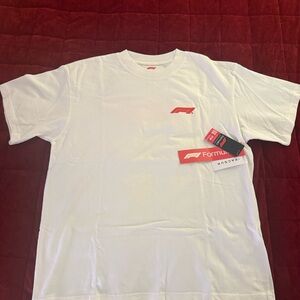 Formula 1 White Short Sleeve Men's Tee
